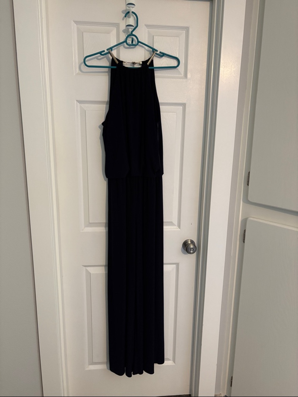 Elegant Navy Blue Halter Jumpsuit